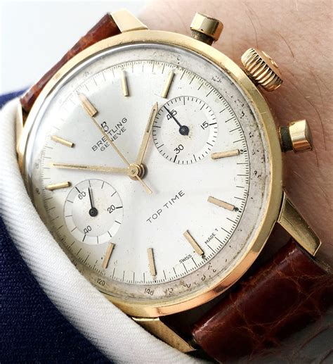 seltene vintage breitling|vintage Breitling top time.